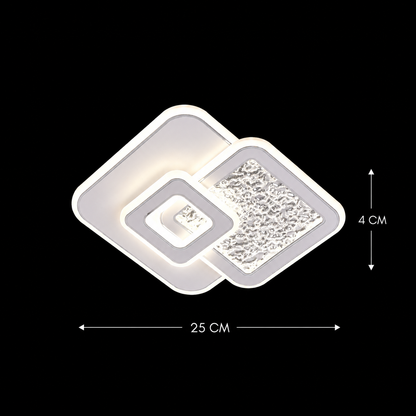 Lustra LED KOMPACTO 56W, 3 Patrate, lumina Rece/Calda/Neutra, Alb Lustre LED Default Title Alessandro Design