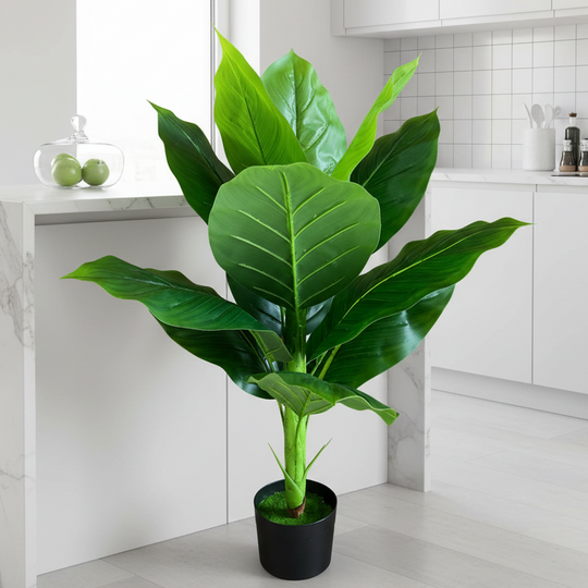 Typ Musa Banana Umělá rostlina, 100 cm, Zelená