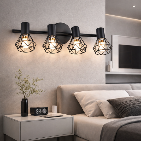Lustr se stínidlem, GRACIE, diamant, 4xE14, černý, kovový Klasické lustry Výchozí název Alessandro Design