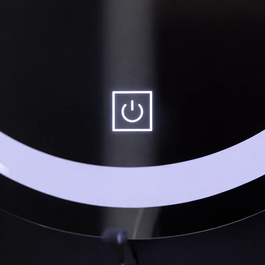 Zrcadlo LED Touch Gallio, Průměr 60cm, Studené světlo 6000K, Sklo