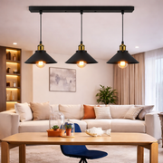 Závěsný lustr, LV210/3L, 3*E27, hnědý, kov a drát, nastavitelná výška