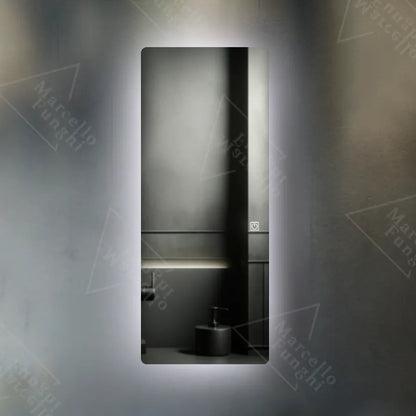 Obdélníkový LED zrcadlo 60x150 cm Marcello Touch Drusing Quarzo