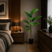 Decorațiune Monstera Deliciosa, 11 frunze, Plastic, 160 cm, Verde