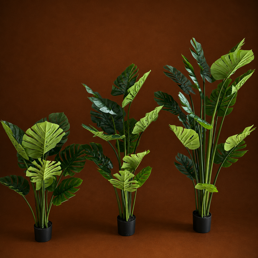 Decorațiune Monstrosa Deliciosa Artificial, Plastic, 180 cm, Verde