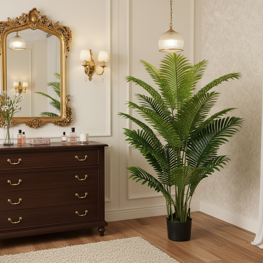 Umělá rostlina Areca Palm Type, 15 listů, 150 cm, zelená