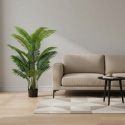 Decorațiune Palmier Areca, Plastic, 15 frunze, 150 cm, Verde