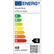 LED lustr s dálkovým ovládáním RIGA LILITH 94W, 3 kruhy, studené/teplé/neutrální světlo, stmívatelné, lesklé zlaté