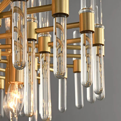 Křišťálový lustr CC850/620GD, 10xE14, 62X45cm, nastavitelná výška, lesklé zlato, elegantní design, kov a krystaly