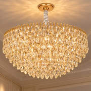 ERDENET Regalis křišťálový lustr, 22xE14, průměr 80 cm, kov a křišťál, lesklé zlato, nastavitelná výška