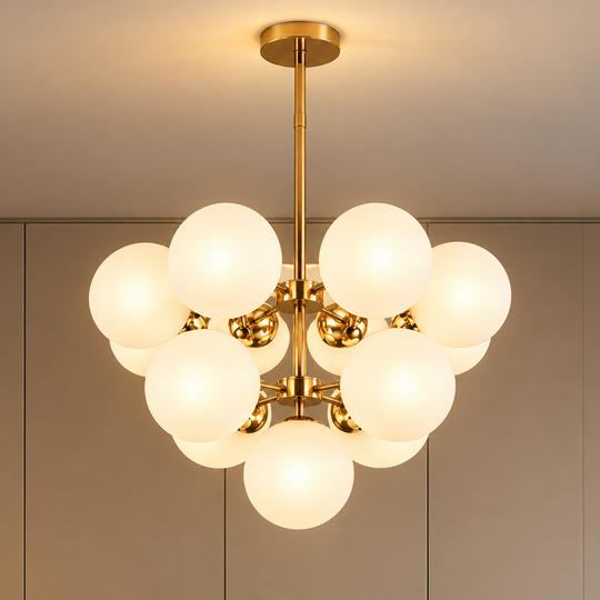 Lustr ORBS Magno Classic, 56cm, 13xE27, Globes, Gold