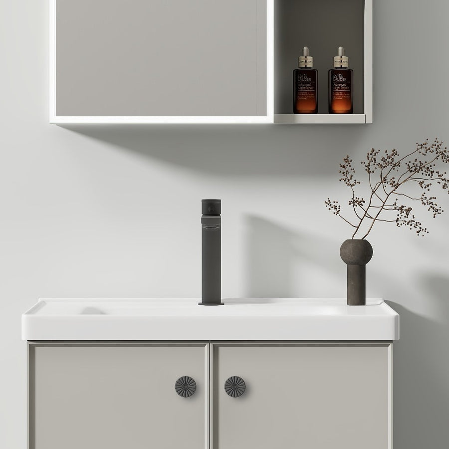 Ingridová skříň s LED zrcadlem DBP123 80x70 bílá