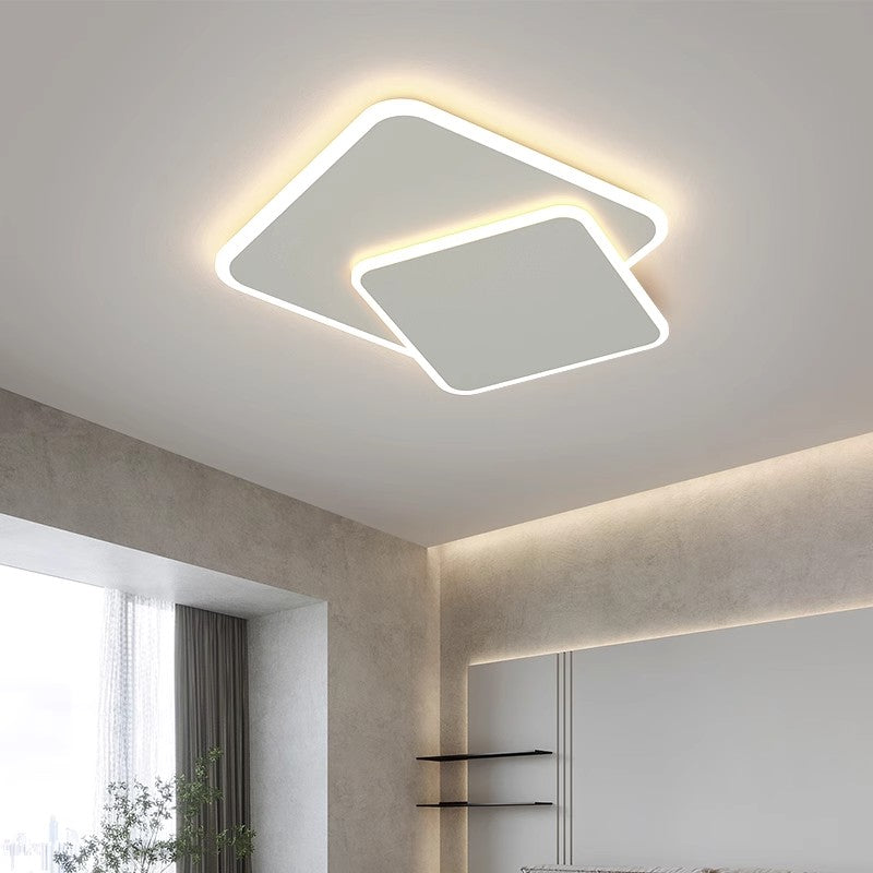 LED chtíč s dálkovým ovládáním Futura Angolo, 98W, 2 čtverce, chladné/horké/neutrální světlo, nestabilní, bílé