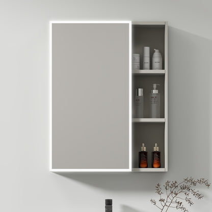 Ingridová skříň s LED zrcadlem DBP123 80x70 bílá