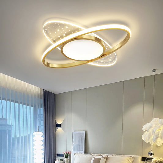 LED chtíč s dálkovým ovládáním vario Astratto, 110 W, oválný, chladný/horký/neutrální světlo, nestabilní, zlatý