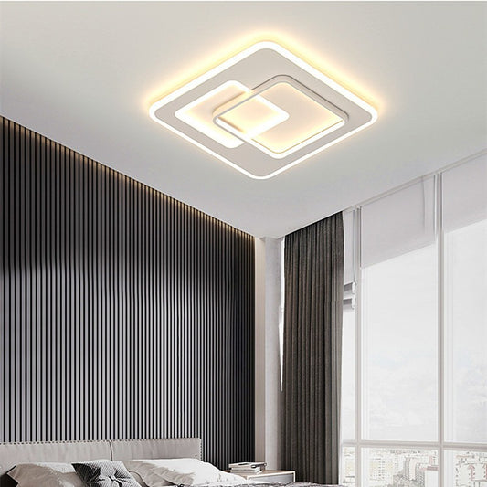 LED LULUS s noluxem Pero, 120 W, 3 čtverce, chladné/horké/neutrální světlo, bílá, bílá