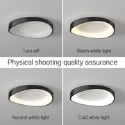 LED stropní svítidlo s dálkovým ovládáním, PL103/520BK, 30W, průměr 49 cm, teplé/studené/neutrální světlo, černá