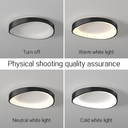 LED stropní svítidlo s dálkovým ovládáním, PL103/520BK, 30W, průměr 49 cm, teplé/studené/neutrální světlo, černá