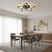 LED lustr s dálkovým ovládáním LT660/5BK, 5 prvků, 54W, světlo 3000/4000/6000K, černý, nastavitelná výška