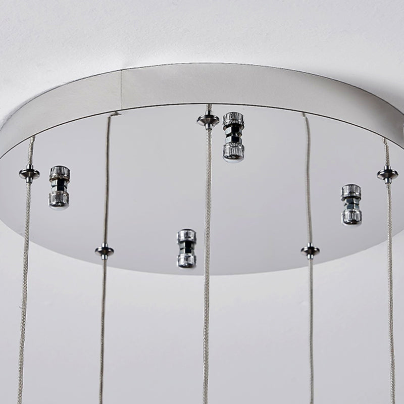 Moderní LED lustr CM526/18, 51W, Průměr 58,5cm, Nastavitelná výška, Chrom