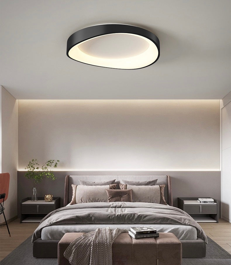 LED stropní svítidlo s dálkovým ovládáním, PL103/520BK, 30W, průměr 49 cm, teplé/studené/neutrální světlo, černá