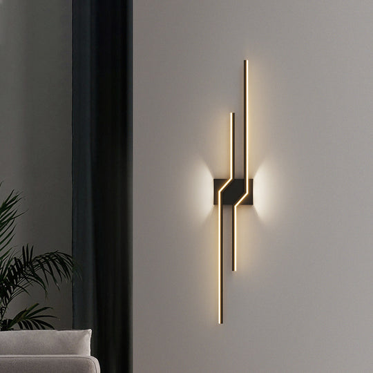 Nástěnné LED svítidlo AL100BK 60W Černá Vnitřní nástěnná svítidla Výchozí název Alessandro Design