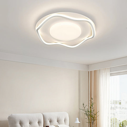 LED chtíč s moderním dálkovým ovládáním Silva, 106W, 2 kruhy, studené/horké/neutrální světlo, nestabilní, bílé