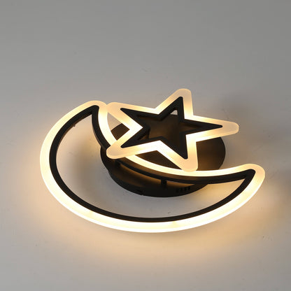 LED lustr s dálkovým ovládáním MOON AND STAR 59W, 2 Elements, Studené/Teplé/Neutrální světlo, Stmívatelné, Černá