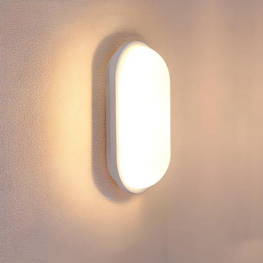 Venkovní nástěnné LED svítidlo, 12W, IP65, bílé, teplé světlo 3000K, kov