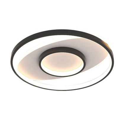 LED CHANDIER s dálkovým ovládáním Figurato, 120 W, 3 kruhy, chladné/horké/neutrální světlo, nestabilní, černé