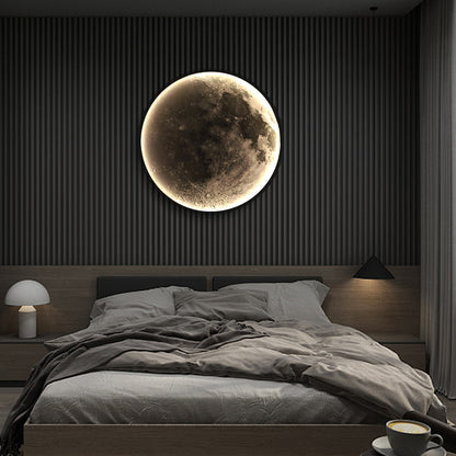 Moon Dekorativní LED nástěnné světlo 55W Průměr 80CM Teplé Neutrální Studené světlo 3000/4000/6000K