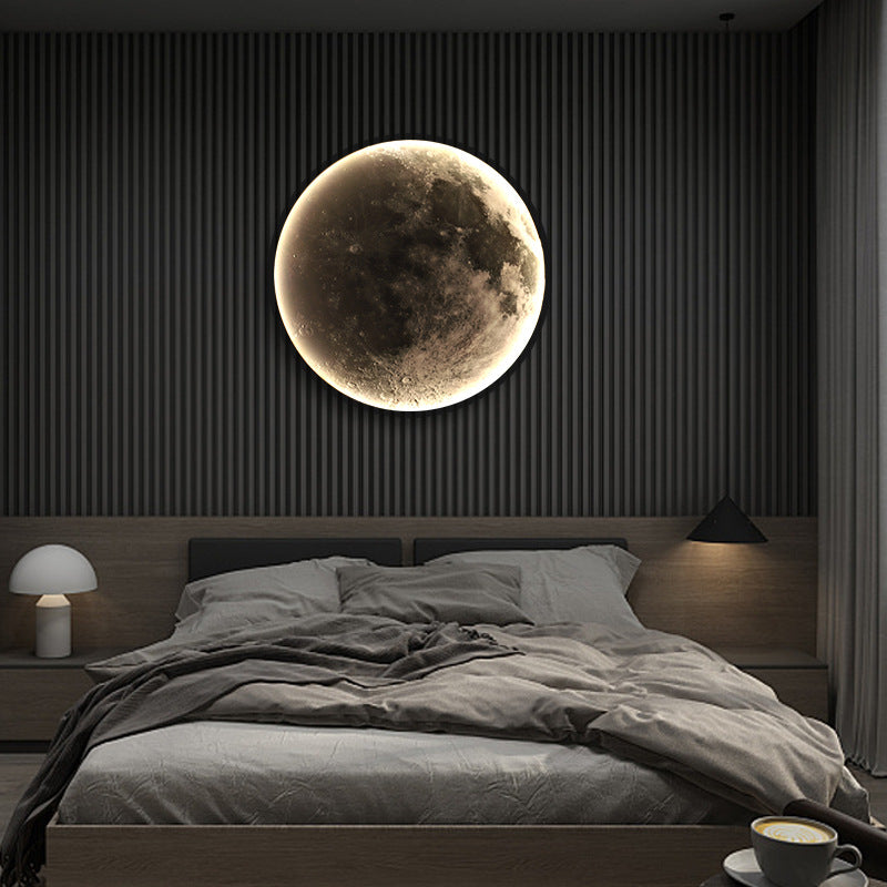 Moon Dekorativní LED nástěnné světlo 55W Průměr 80CM Teplé Neutrální Studené světlo 3000/4000/6000K