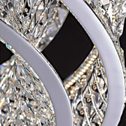 LED lustr s dálkovým ovládáním, LLC160/750X350GD, křišťál a kov, 71W, stmívatelný, nastavitelná výška, studené/teplé/neutrální světlo, luxusní osvětlení