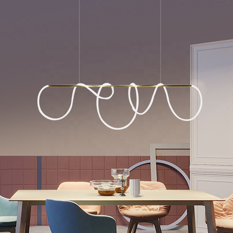 Lustra pozastavila LED Acril Zara s dálkovým ovládáním, dimable, 3000k/4000k/6000k, zlato