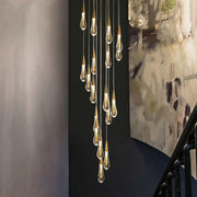 Závěsný křišťálový LED lustr, 60W Iustinian, Průměr 60cm, Nastavitelná výška, Zlato, Kov a Křišťál