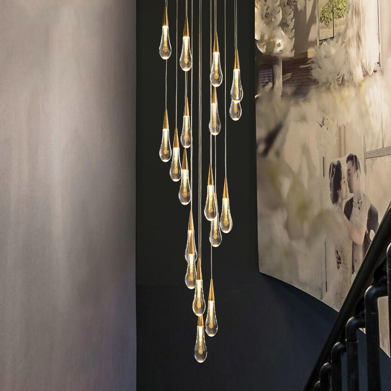 Závěsný křišťálový LED lustr, 60W Iustinian, Průměr 60cm, Nastavitelná výška, Zlato, Kov a Křišťál