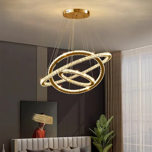 Lulus LED PRISM LUMINIS, CRYSTAL A CITAL, 4 KRIKY, MISABLE, Nastavitelná výška, chlad/teplé/neutrální světlo, luxusní osvětlení