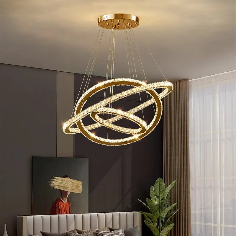 Lulus LED PRISM LUMINIS, CRYSTAL A CITAL, 4 KRIKY, MISABLE, Nastavitelná výška, chlad/teplé/neutrální světlo, luxusní osvětlení