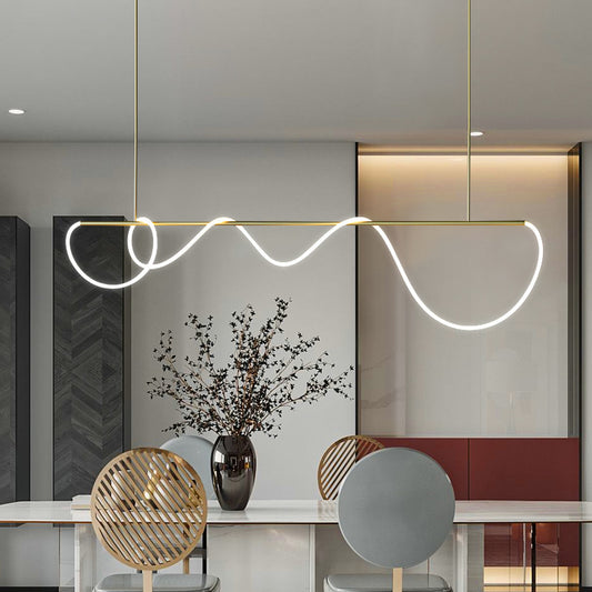 Lustra pozastavila LED Acril Zara s dálkovým ovládáním, dimable, 3000k/4000k/6000k, zlato
