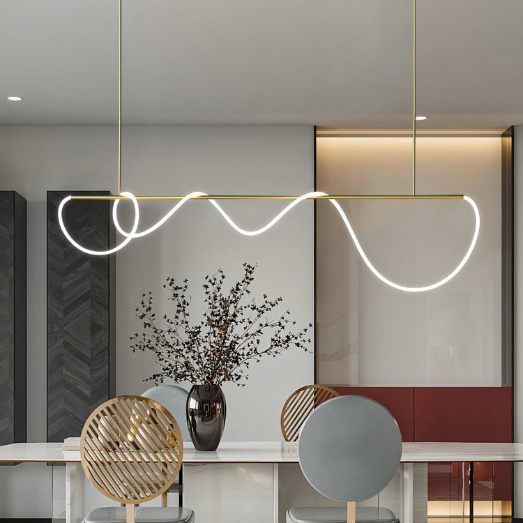 Lustra pozastavila LED Acril Zara s dálkovým ovládáním, dimable, 3000k/4000k/6000k, zlato