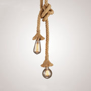 Caruso Pendul, 2*E27, černý, kov a motouz