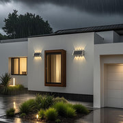 Nástěnné svítidlo Solaris Exterior LED, 8 světelných zdrojů, teplé světlo, černá