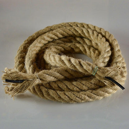 Caruso Pendul, 2*E27, černý, kov a motouz