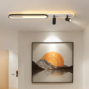 LED lustr s nastavitelným projektorem FISSO Camilla 49W, studené/teplé/neutrální světlo, černá