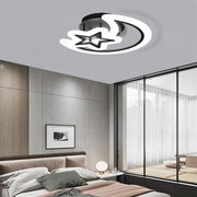 LED lustr s dálkovým ovládáním MOON AND STAR 59W, 2 Elements, Studené/Teplé/Neutrální světlo, Stmívatelné, Černá