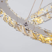 LED LED LUD LUMINIS, 78W, Crystal and Metal, 3 kruhy, dimable, nastavitelná výška, studená/horké/neutrální světlo, luxusní osvětlení