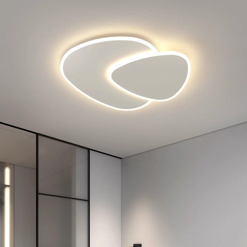 LED lustr s světlem dálkového ovládání, 98W, oválný, studený/horký/neutrální světlo, nestabilní, bílý