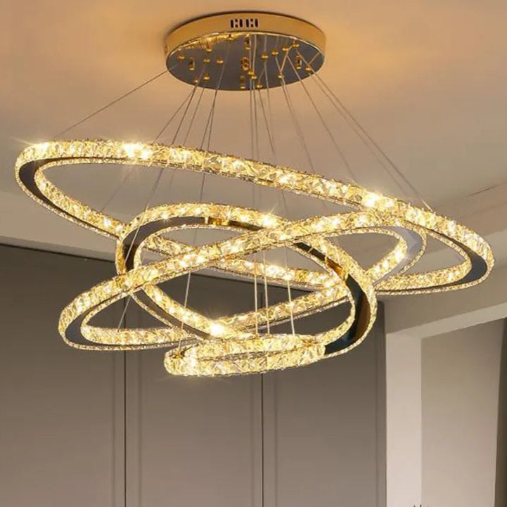 Lulus LED PRISM LUMINIS, CRYSTAL A CITAL, 4 KRIKY, MISABLE, Nastavitelná výška, chlad/teplé/neutrální světlo, luxusní osvětlení