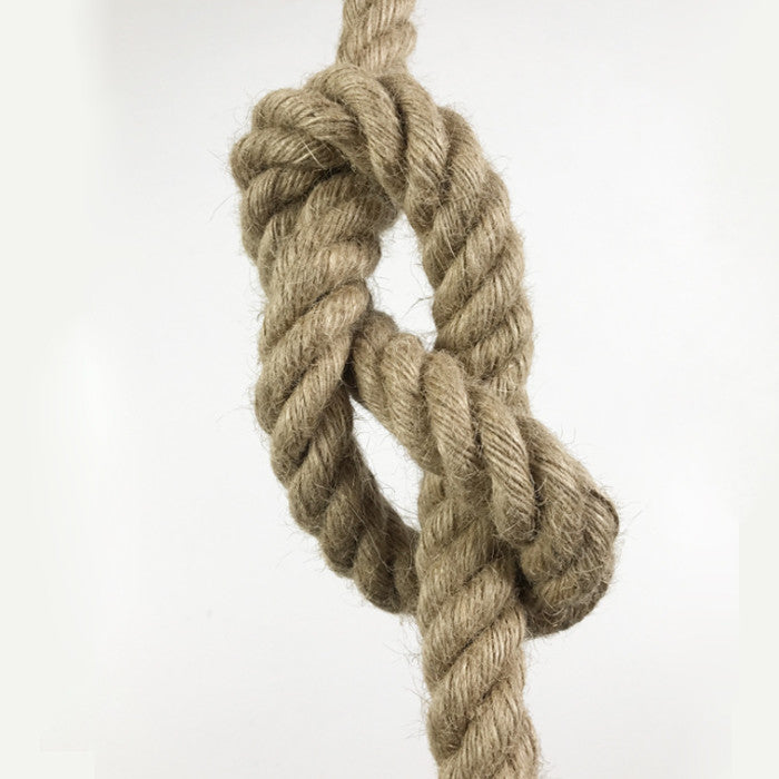 Vintage lustr LV103/130, 1xE27, Rustikální, Struna a kov, 130 cm, Černá podpěra