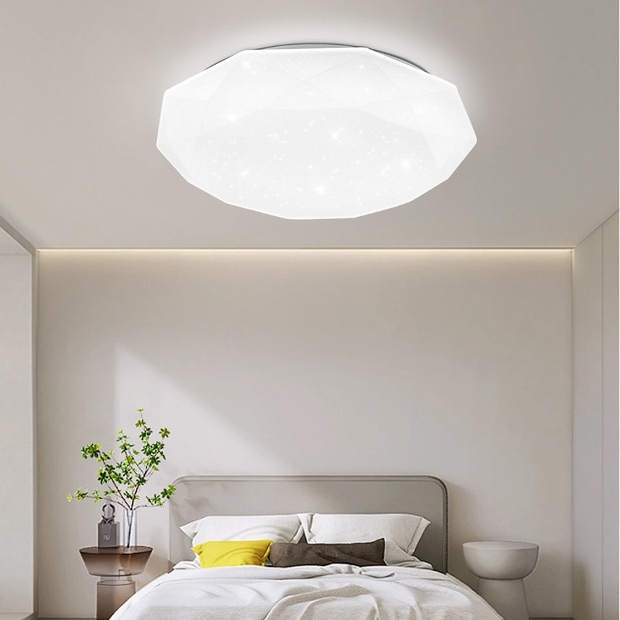 LED stropní svítidlo PL101/500WH, 51W, Průměr 49cm, Teplé/Studené/Neutrální světlo, Bílá