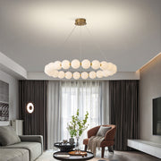 Lustra zavěšená LED ACRYL CELEST s dálkovým ovládáním, Dimable, 3000k/4000k/6000k, Gold, Metal a Acryl